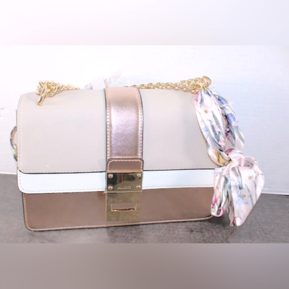 Aldo Cerano Faux Leather Colorblock Adjustable Crossbody Bag New w/o Tag🤩